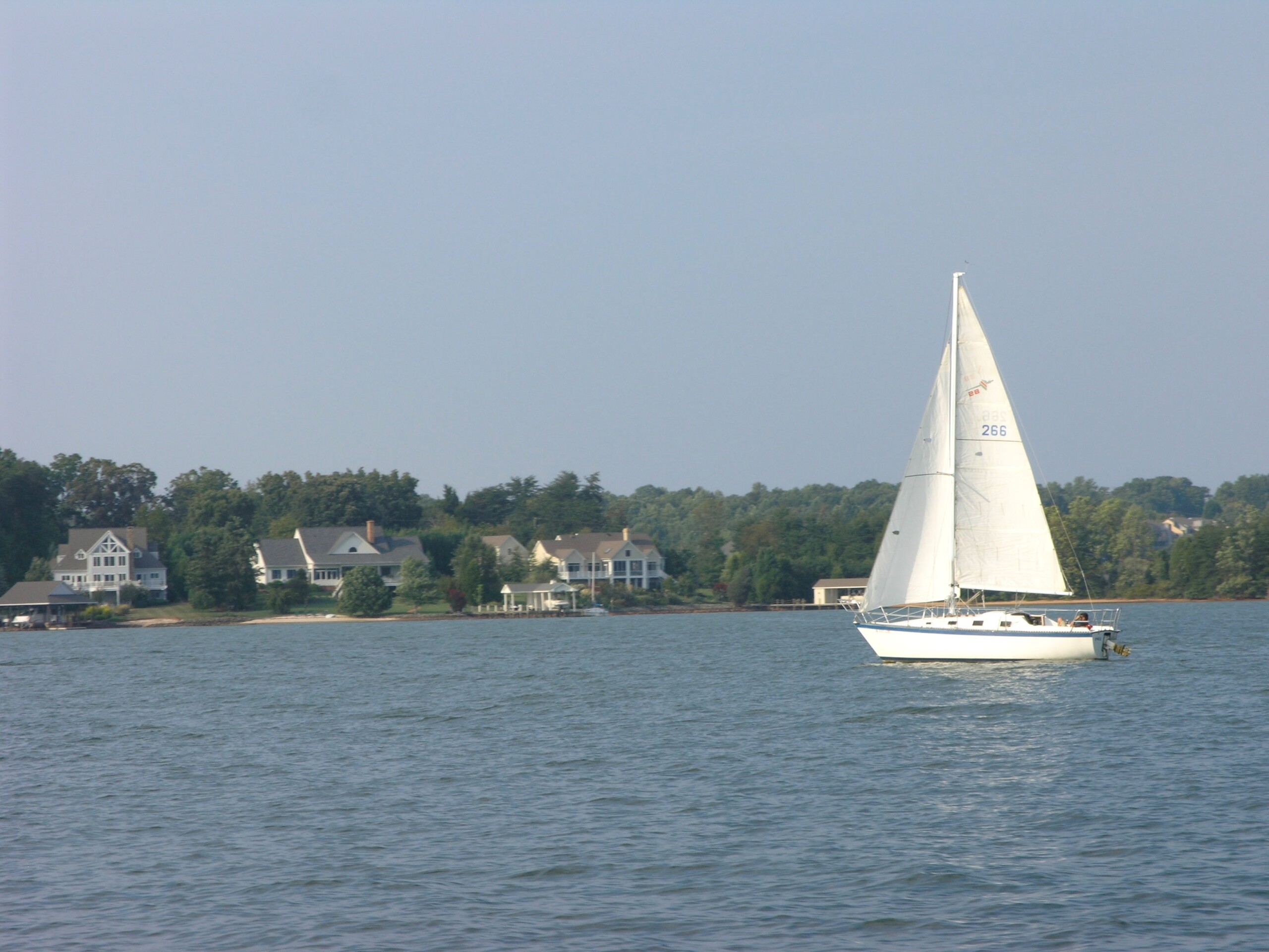 Smith Mountain Lake Homes and Sailboat