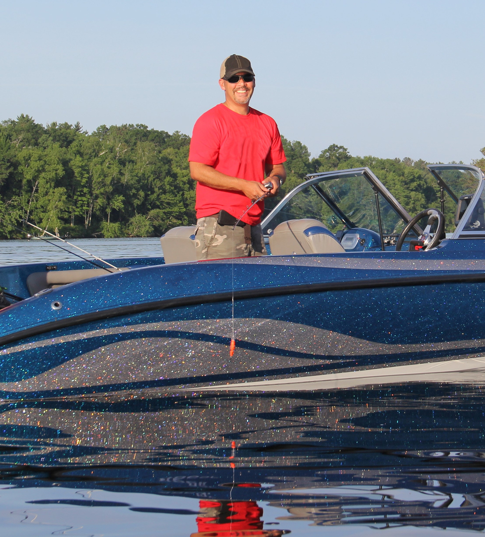 Fisherman in Red Shirt